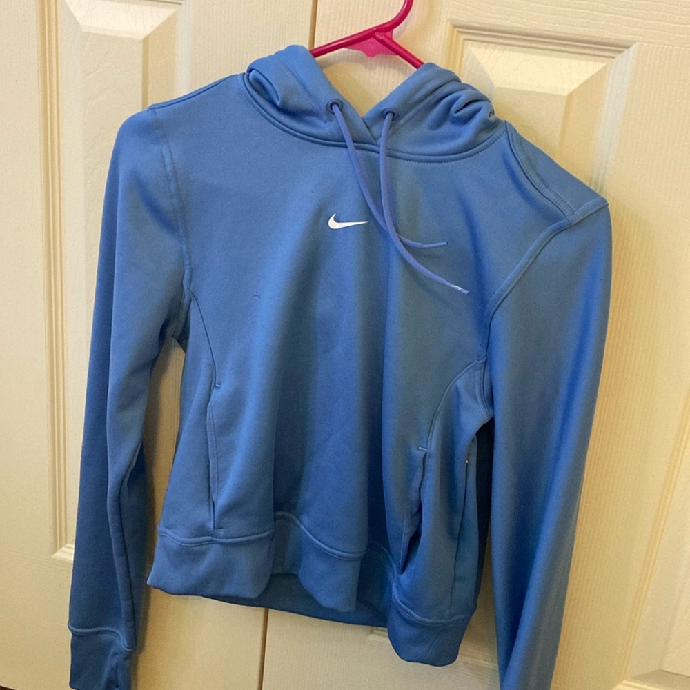 Blue Sri fit Nike hoodie size youth medium